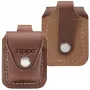 Etui skórzane na zapalniczkę Zippo Brązowe ze szlufką - 3